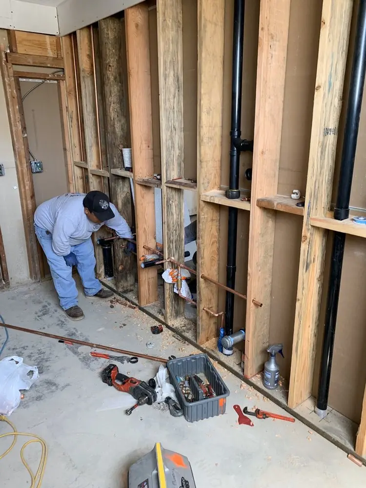 Commercial rough-in plumbing for Water Heater Replacement in Lower Dresden